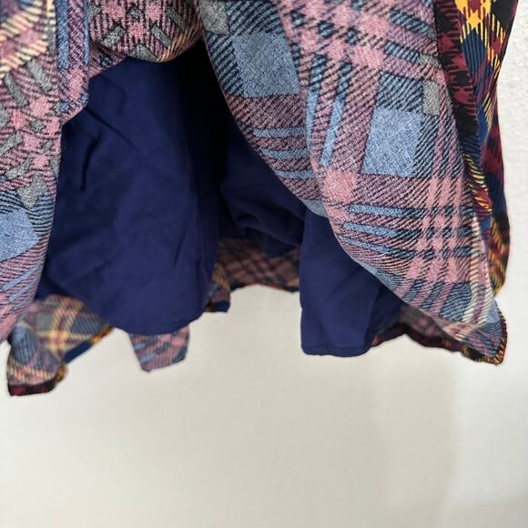 ModCloth Plaid Button-Front Fit & Flare Dress – Vintage Style, Size‎ L - Picture 7 of 9